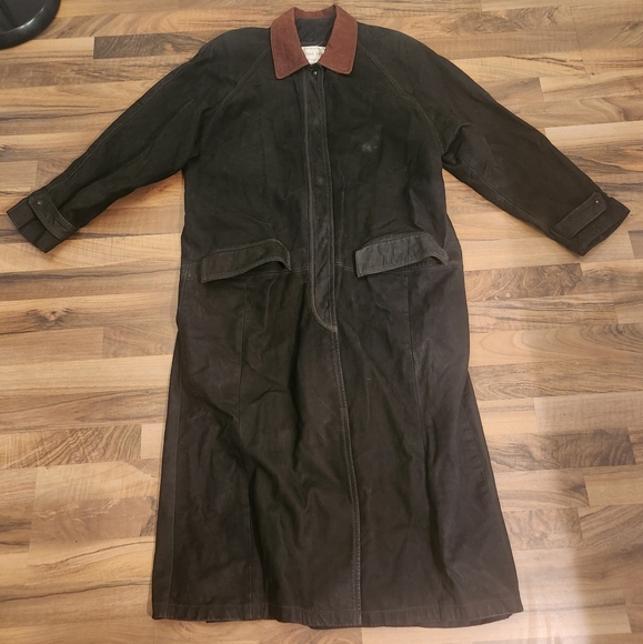 Lone Pine American Made Leather Barn Coat Jacket Men’s Size S - Picture 1 of 12